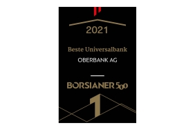 Börsianer Auszeichnung - Beste Universalbank Österreichs